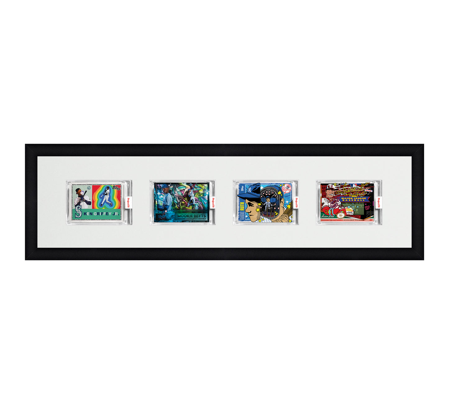 Framed Card Display - 4 Openings for Project 100, Project 70, or Project 2020 Slabs