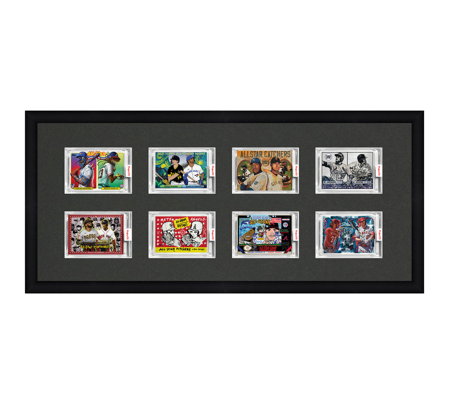 Framed Card Display - 8 Openings for Project 100, Project 70, or Project 2020 Slabs