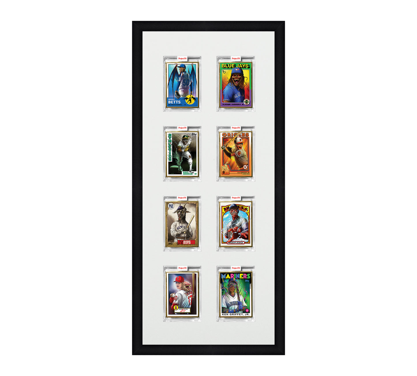 Framed Card Display - 8 Openings for Project 100, Project 70, or Project 2020 Slabs