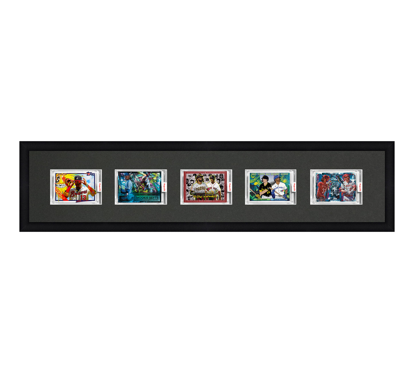 Framed Card Display - 5 Openings for Project 100, Project 70, or Project 2020 Slabs
