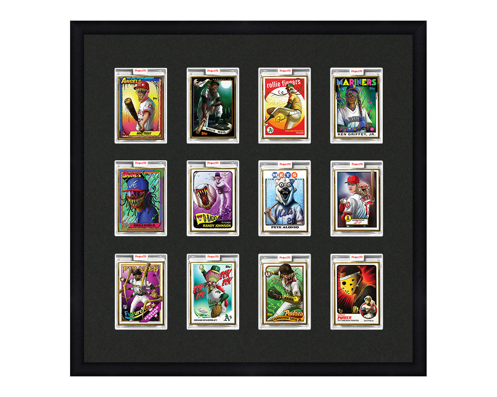 Framed Card Display - 12 Openings for Project 70, Project 100, or Project 2020 Slabs Framed Card Display - 12 Openings for Project 70, Project 100, or Project 2020 Slabs