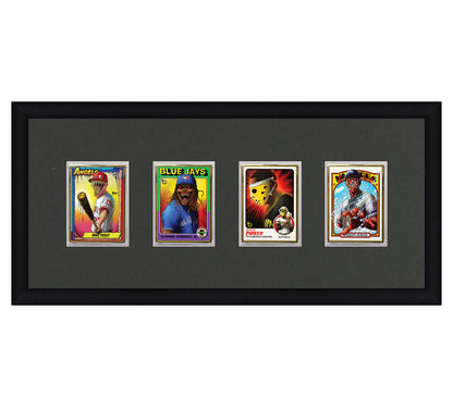 Framed Card Display - 4 Openings for the UltraPro or BCW 1Touch Magnetic Case (35pt)
