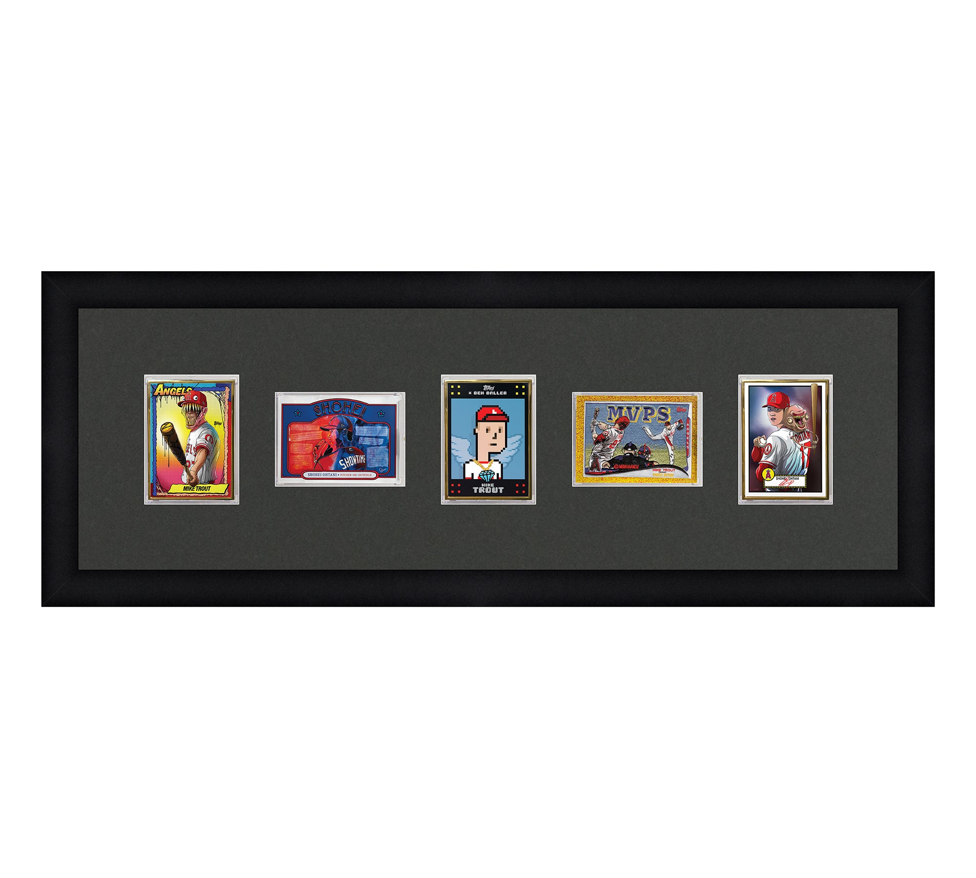 Framed Card Display - 5 Openings for the UltraPro or BCW 1Touch Magnet ...