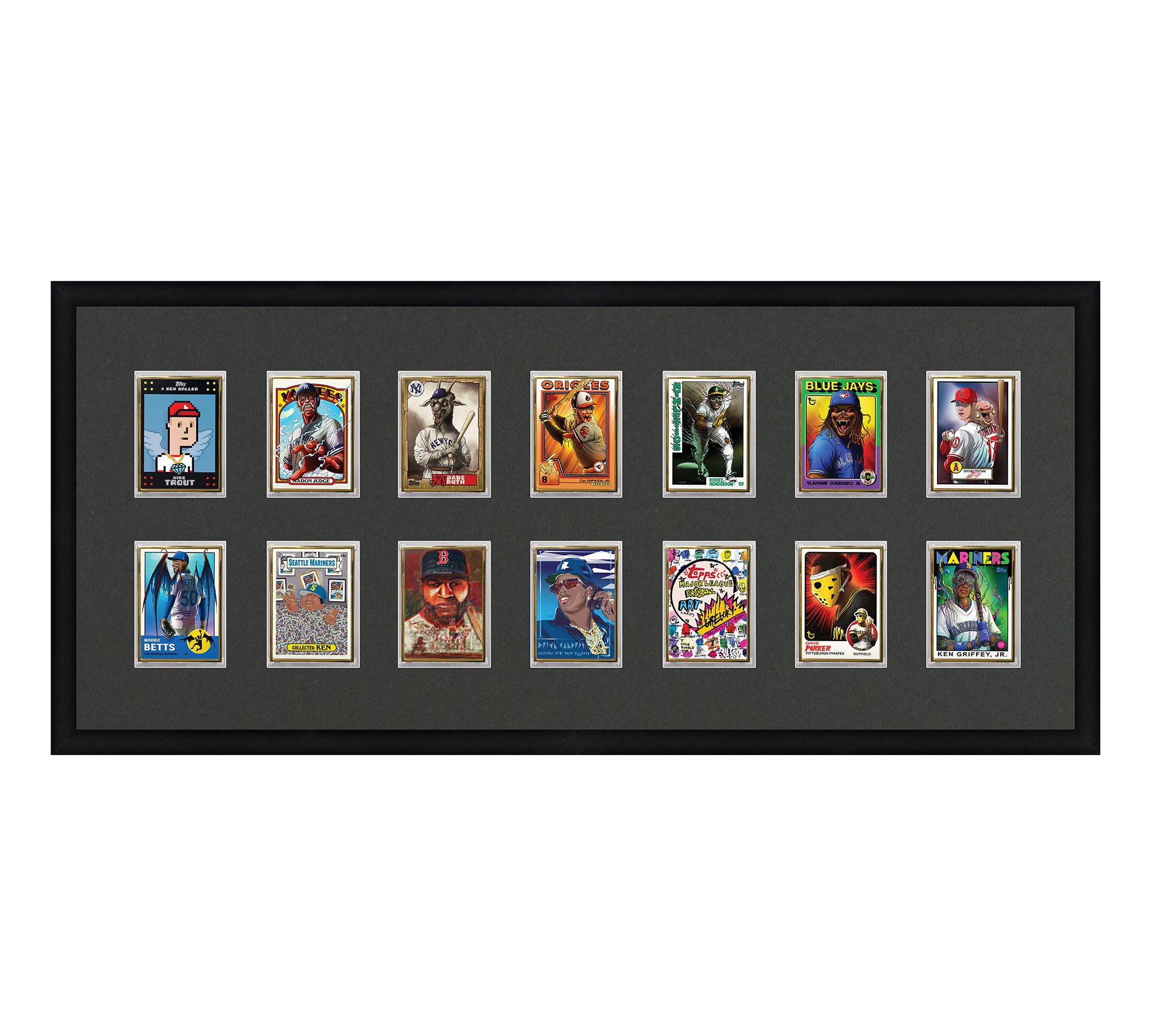 UltraPro 1Touch Card Display Frame – 14 Slots | Card Frame Shop