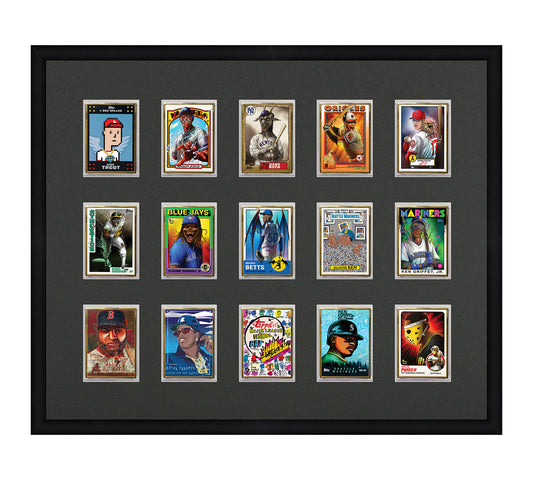 Framed Card Display - 15 Opening for the UltraPro or BCW 1Touch Magnetic Case (35pt)