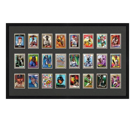 Framed Card Display - 24 Opening for the UltraPro or BCW 1Touch Magnetic Case (35pt)