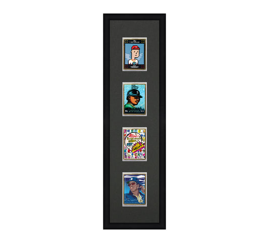 Framed Card Display - 4 Opening for the UltraPro or BCW 1Touch Magnetic Case (35pt)