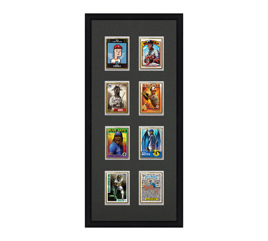 Framed Card Display - 8 Openings for the UltraPro or BCW 1Touch Magnetic Case (35pt)
