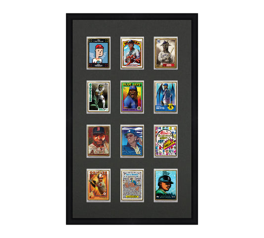 Framed Card Display - 12 Openings for the UltraPro or BCW 1Touch Magnetic Case (35pt)