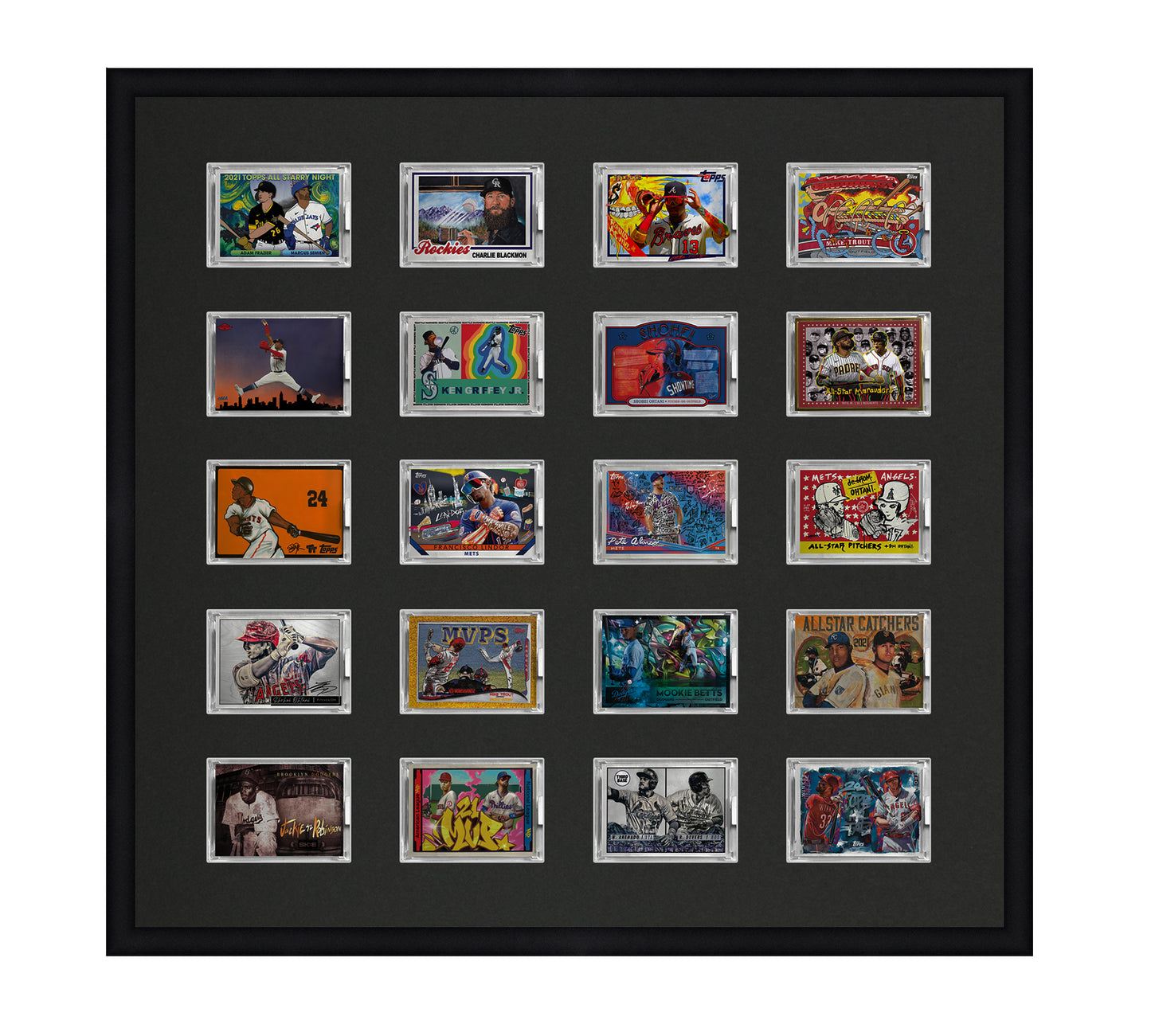 Framed Card Display - 20 Openings for the UltraPro or BCW 1Touch Magnetic Case (35pt) Framed Card Display - 20 Openings for the UltraPro or BCW 1Touch Magnetic Case (35pt)