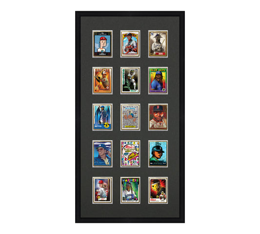 Framed Card Display - 15 Opening for the UltraPro or BCW 1Touch Magnetic Case (35pt)