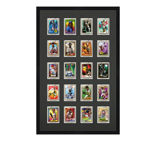 Framed Card Display - 20 Openings for the UltraPro or BCW 1Touch Magnetic Case (35pt)