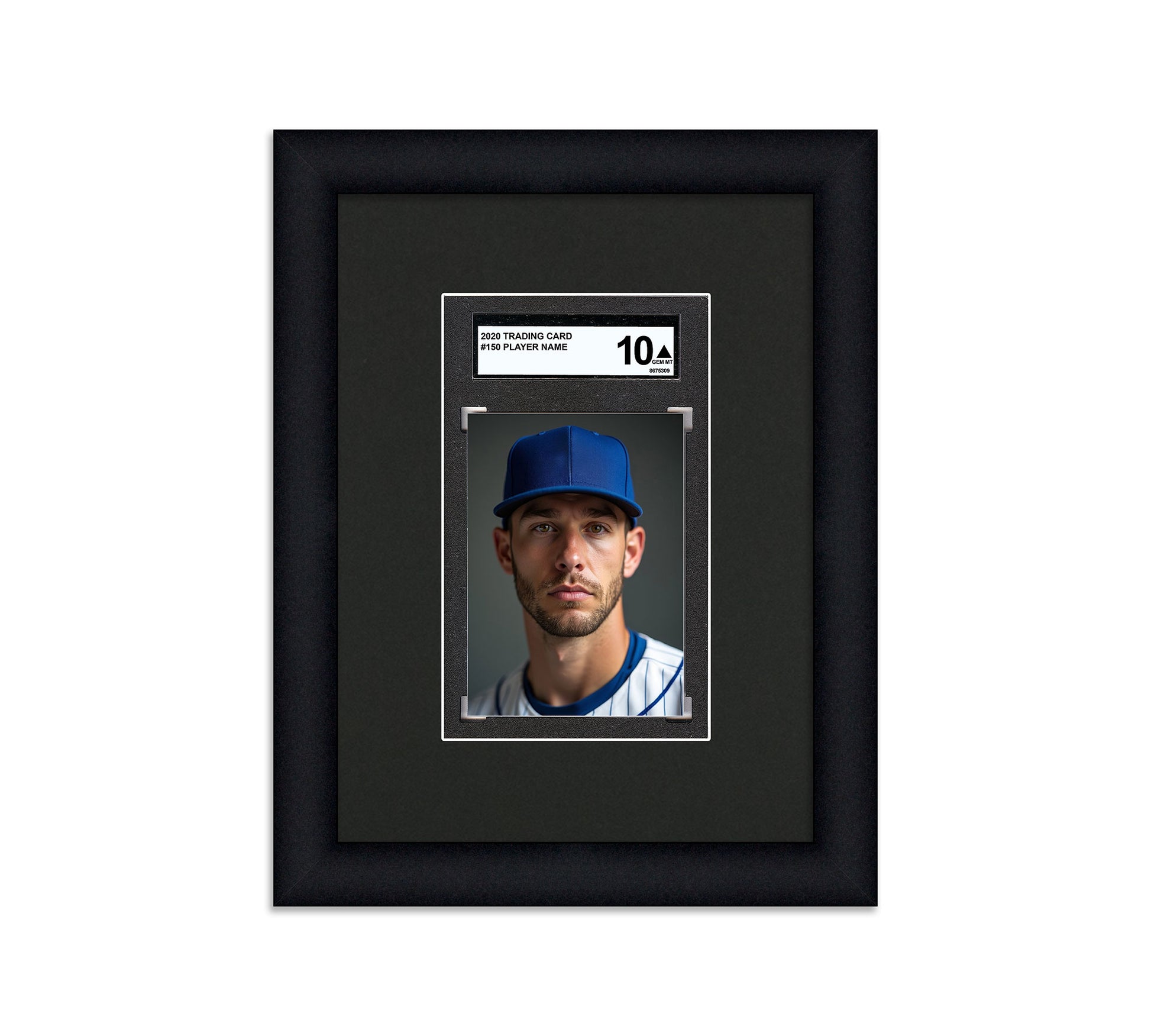 Framed Card Display - 1 Opening for an SGC Graded Slab Framed Card Display - 1 Opening for an SGC Graded Slab