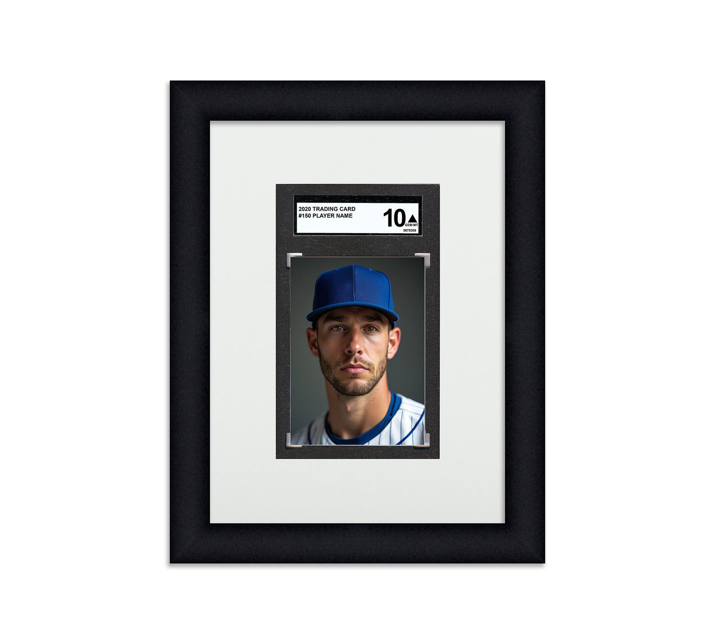 Framed Card Display - 1 Opening for an SGC Graded Slab