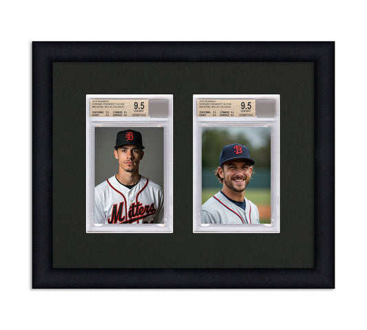 Card Frame Display - 2 Openings for BGS Graded Slabs