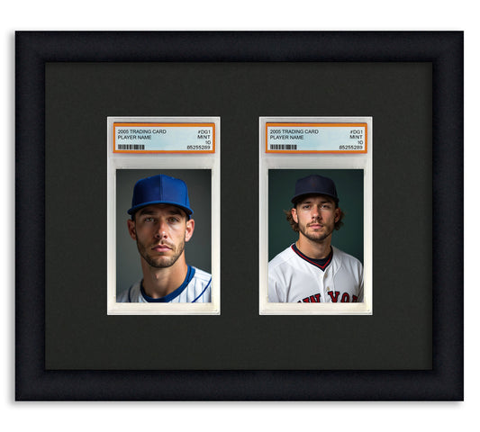 Card Frame Display - 2 Openings for PSA Graded Slabs