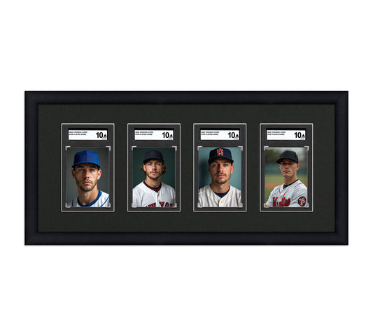 Card Frame Display - 4 Openings for SGC Graded Slabs