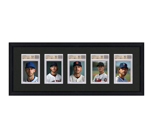 Card Frame Display - 5 Openings for BGS Graded Slabs