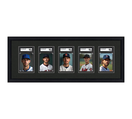Card Frame Display - 5 Openings for SGC Graded Slabs