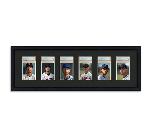 Card Frame Display - 6 Openings for PSA Graded Slabs