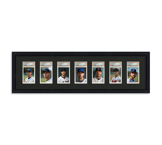 Card Frame Display - 7 Openings for PSA Graded Slabs