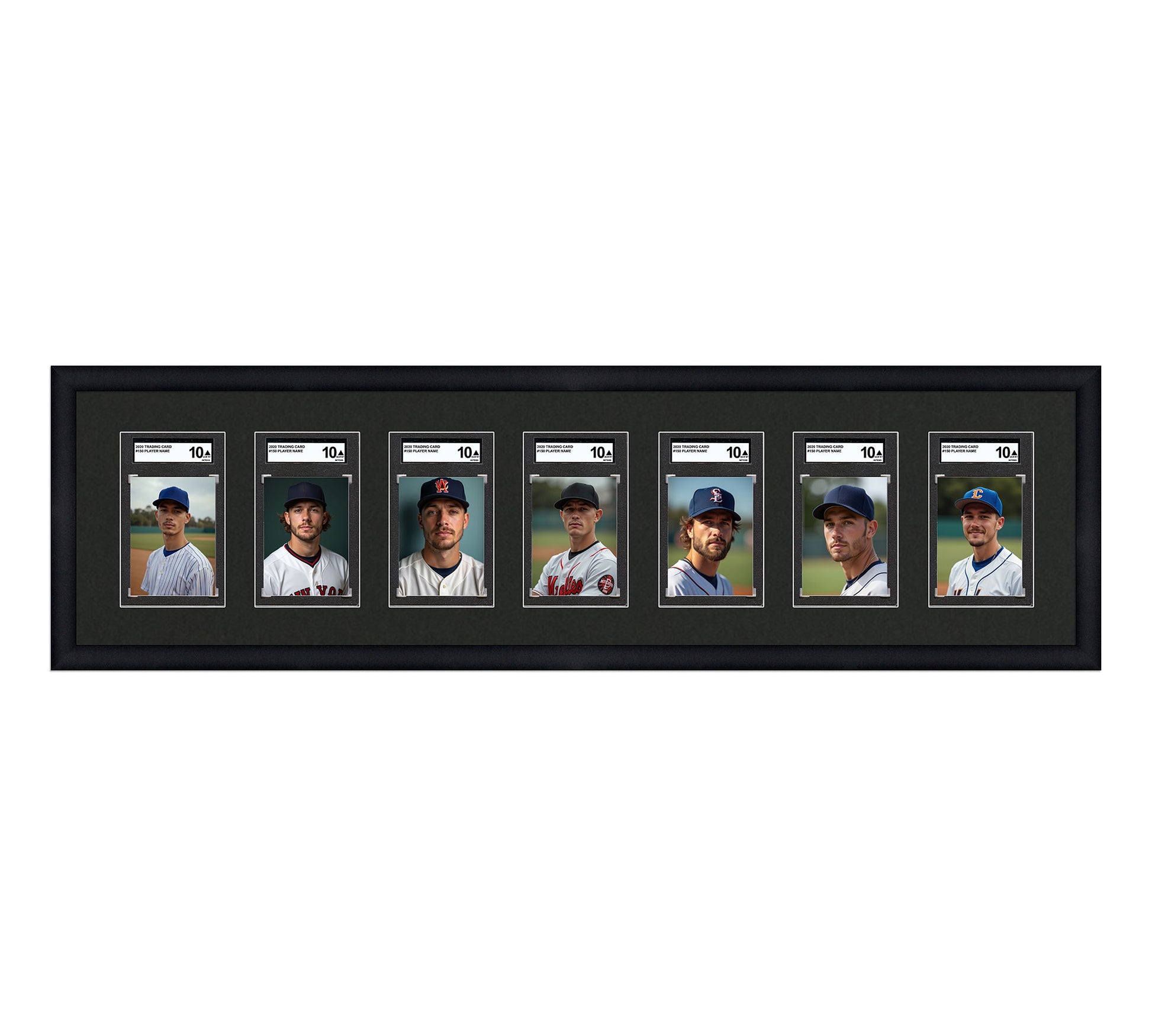 Card Frame Display - 7 Openings for SGC Graded Slabs Card Frame Shop Card Frame Display - 7 Openings for SGC Graded Slabs Card Frame Shop