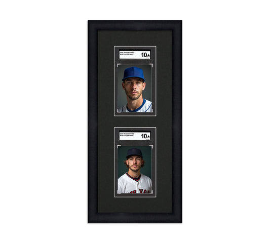 Card Frame Display - 2 Openings for SGC Graded Slabs