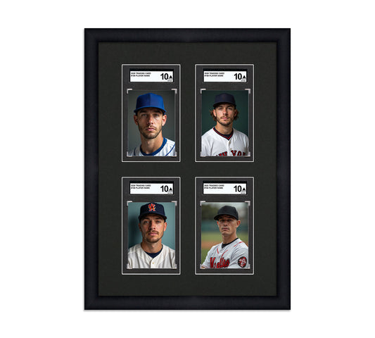 Card Frame Display - 4 Openings for SGC Graded Slabs