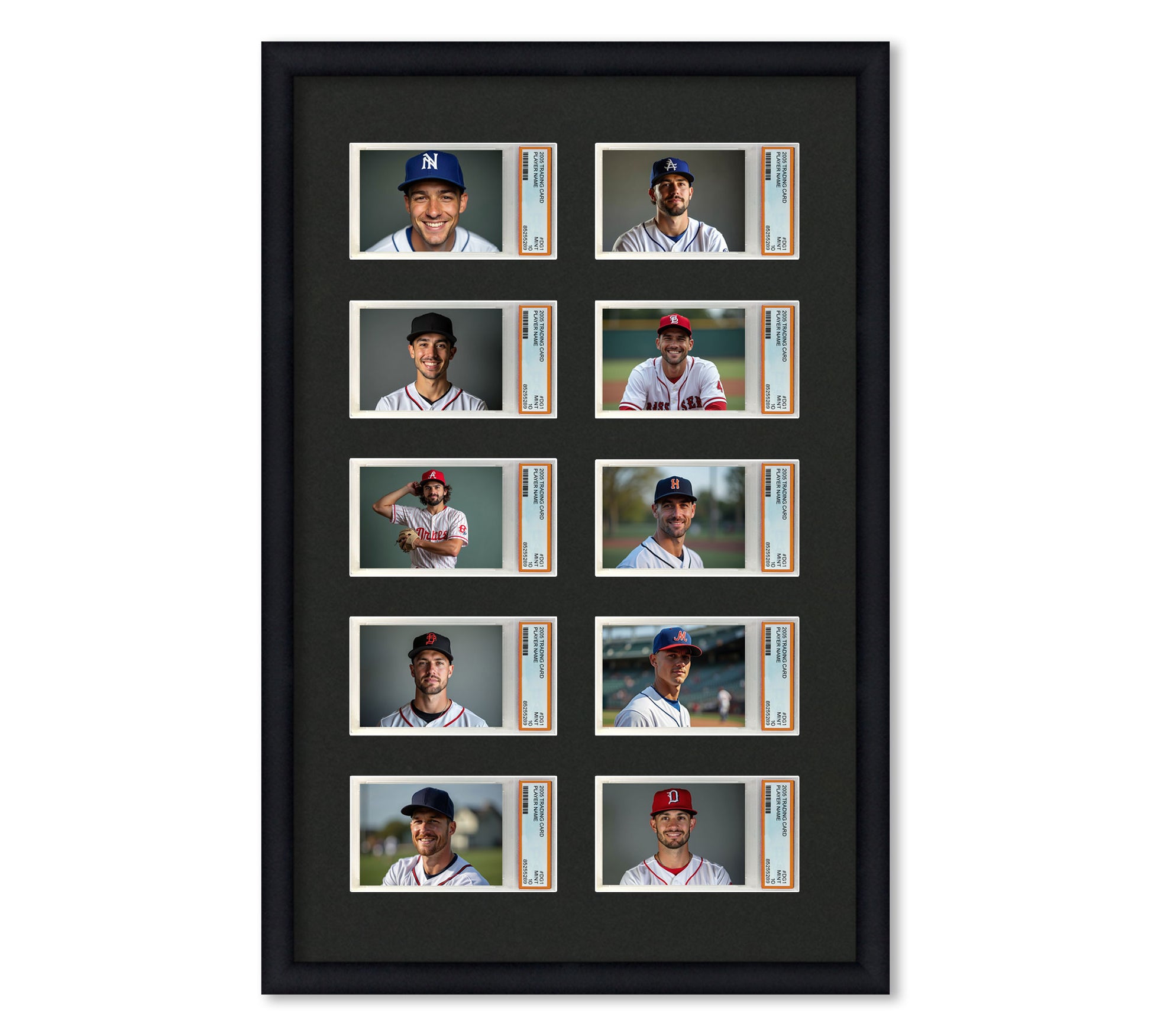 PSA Graded Card Display Frame – 10 Slabs