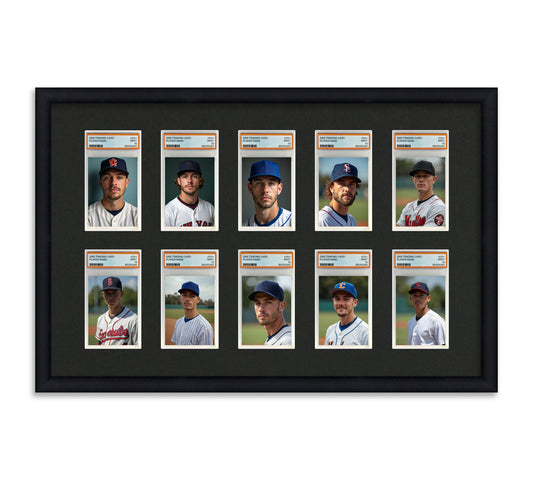 Card Frame Display - 10 Openings for PSA Graded Slabs