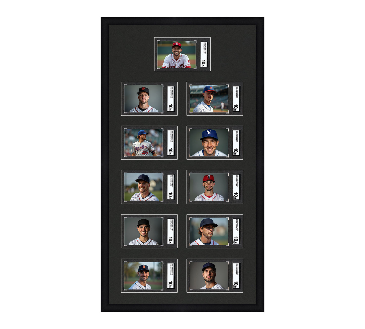 Card Frame Display - 11 Openings for SGC Graded Slabs