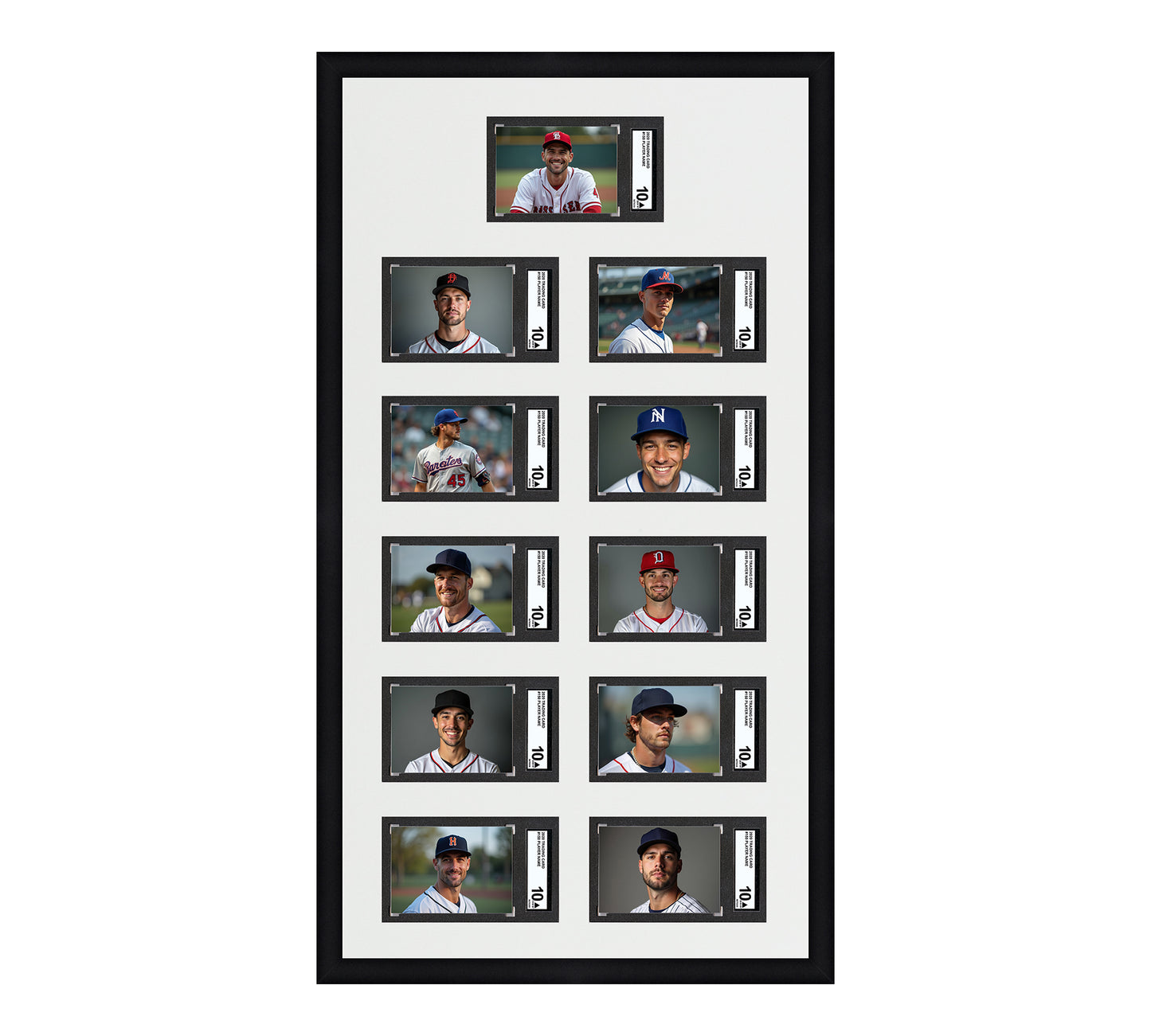 Card Frame Display - 11 Openings for SGC Graded Slabs