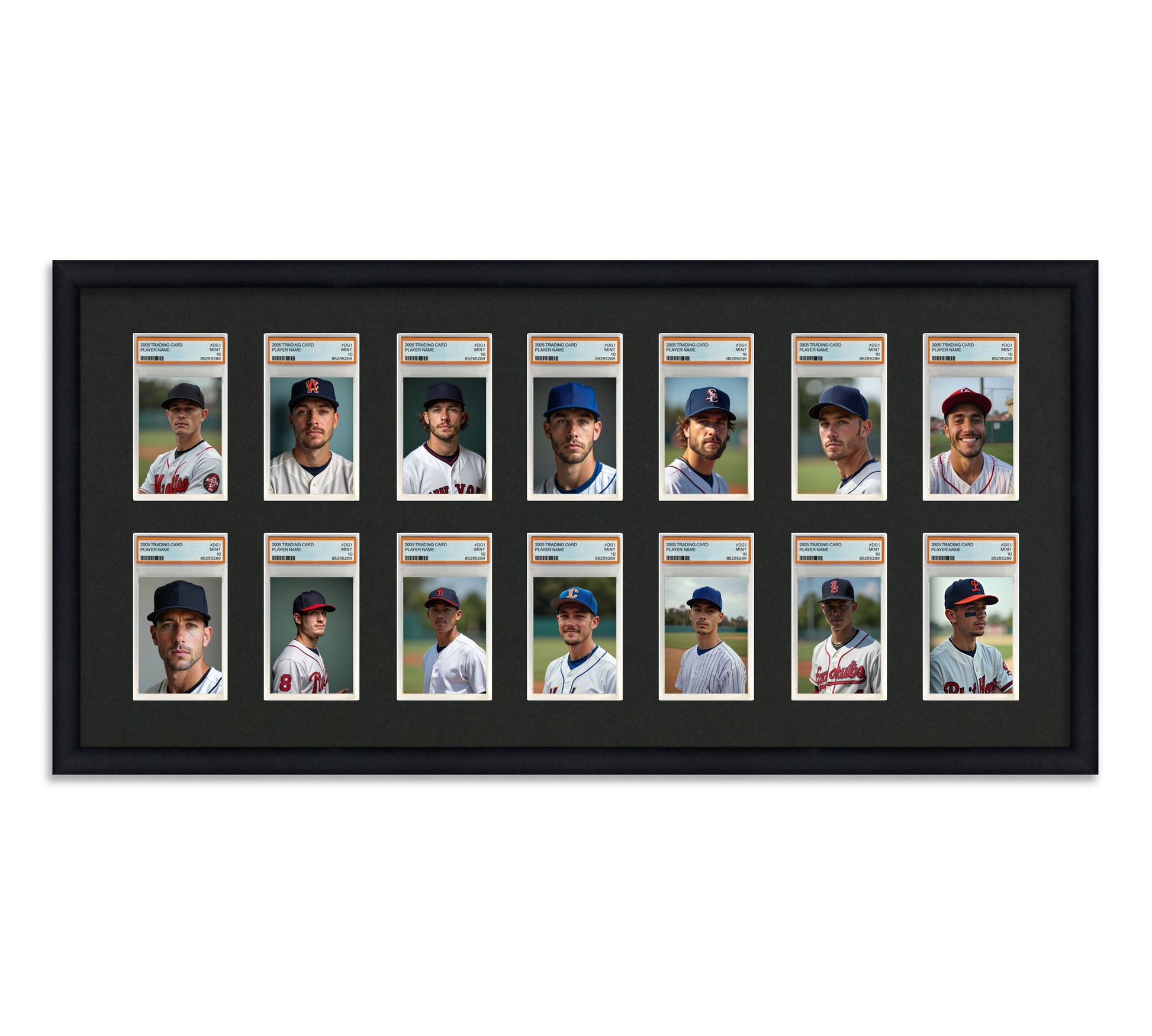 Card Frame Display - 14 Openings for PSA Graded Slabs Card Frame Display - 14 Openings for PSA Graded Slabs