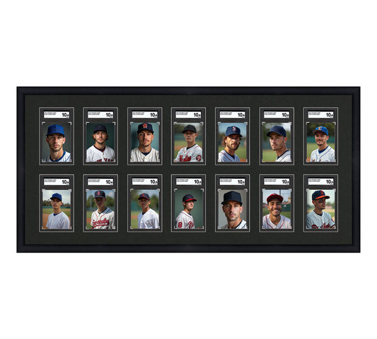 Card Frame Display - 14 Openings for SGC Graded Slabs
