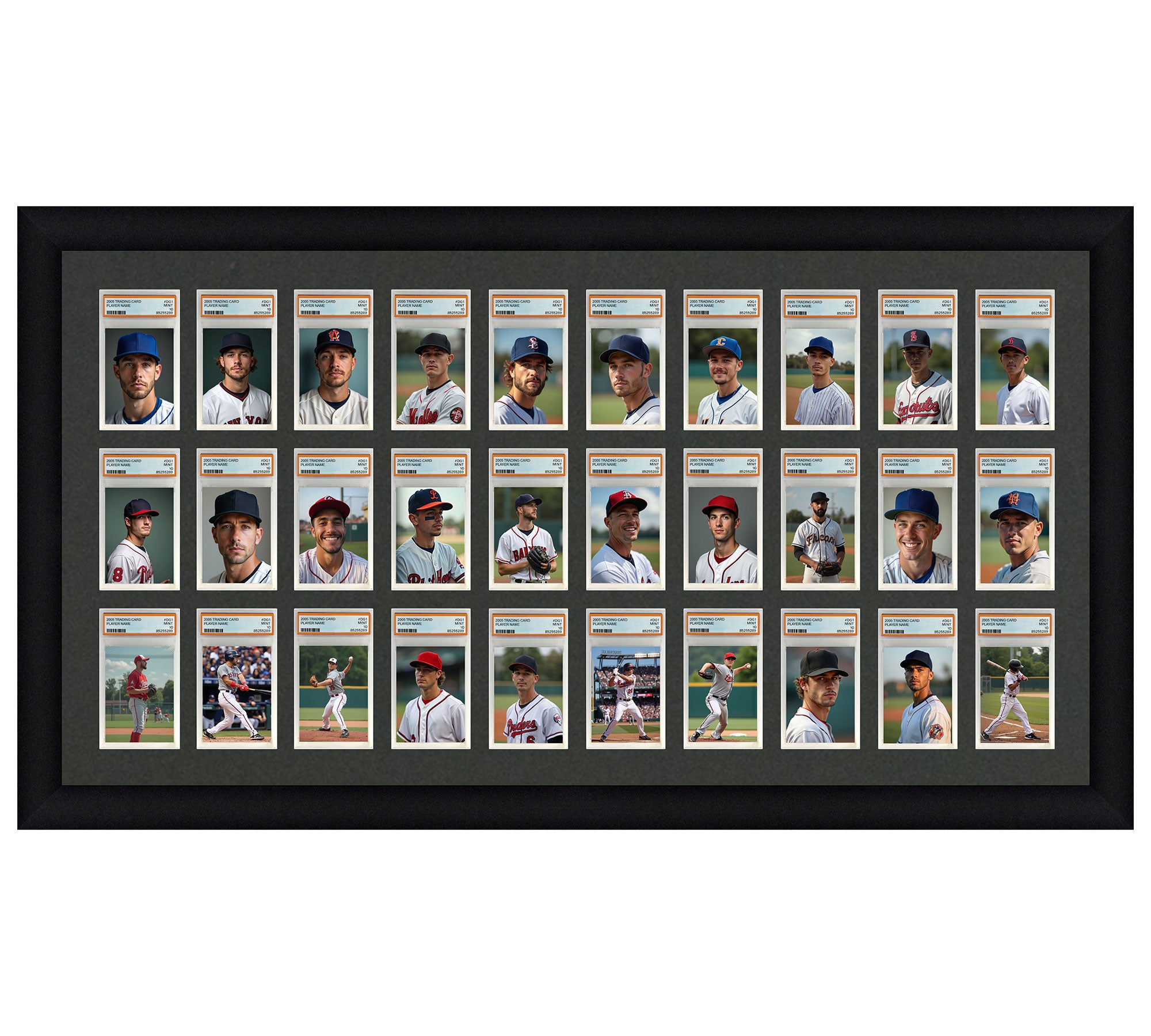 PSA Graded Card Display Frame – 30 Slabs | Card Frame Shop