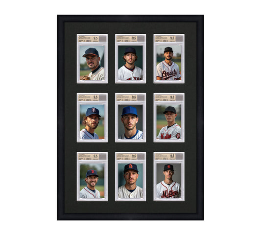 Card Frame Display - 9 Openings for BGS Graded Slabs