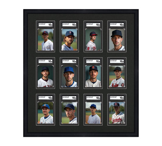 Card Frame Display - 12 Openings for SGC Graded Slabs