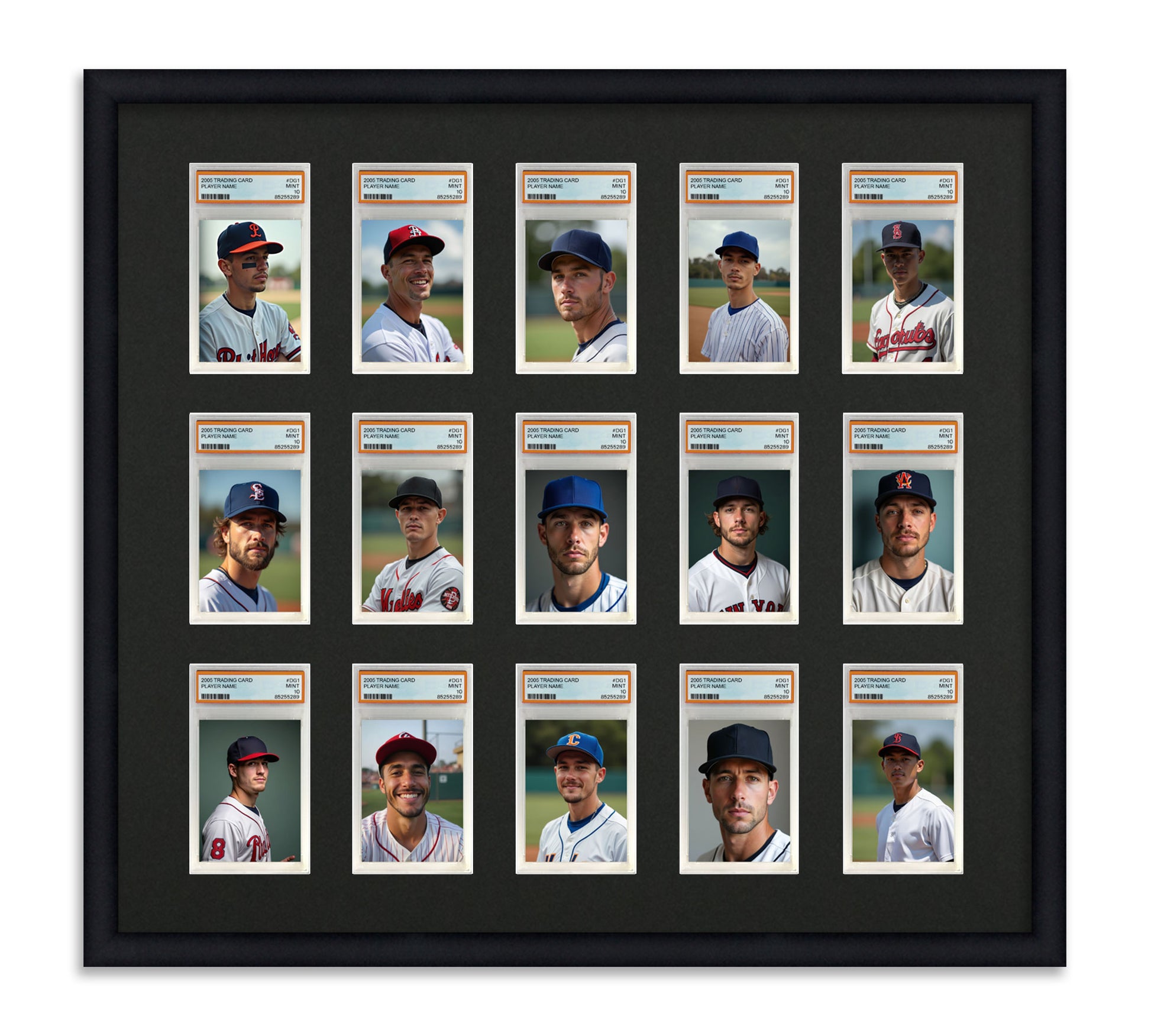 Card Frame Display - 15 Openings for PSA Graded Slabs Card Frame Display - 15 Openings for PSA Graded Slabs