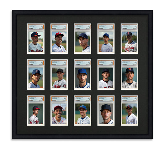 Card Frame Display - 15 Openings for PSA Graded Slabs
