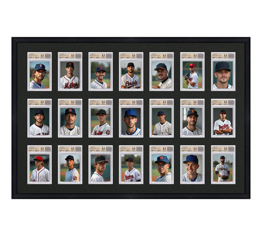 Card Frame Display - 21 Openings for BGS Graded Slabs