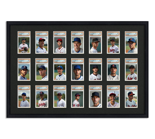Card Frame Display - 21 Openings for PSA Graded Slabs