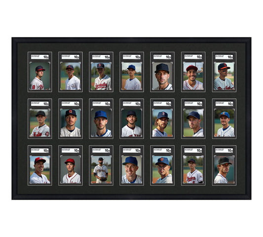 Card Frame Display - 21 Openings for SGC Graded Slabs