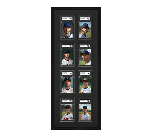 Card Frame Display - 8 Openings for SGC Graded Slabs