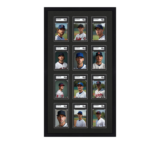 Card Frame Display - 12 Openings for SGC Graded Slabs