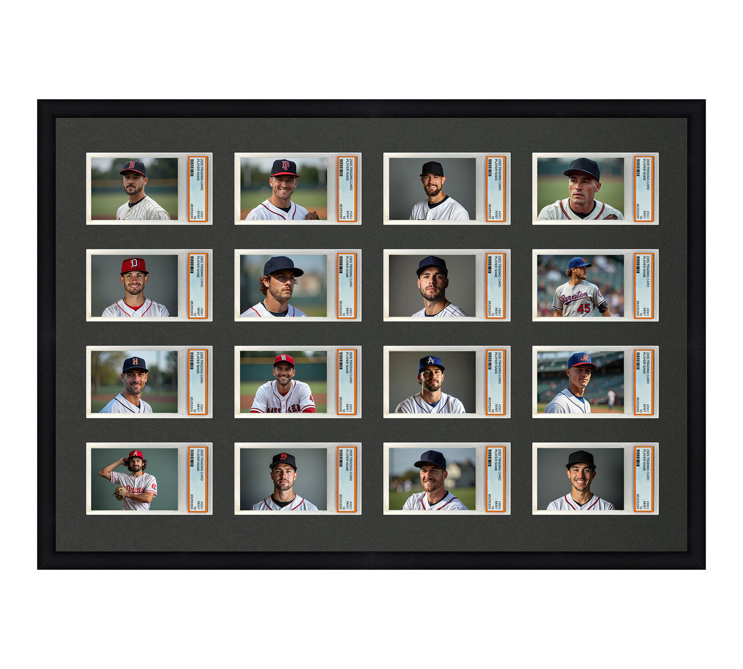 Card Frame Display - 16 Openings for PSA Graded Slabs