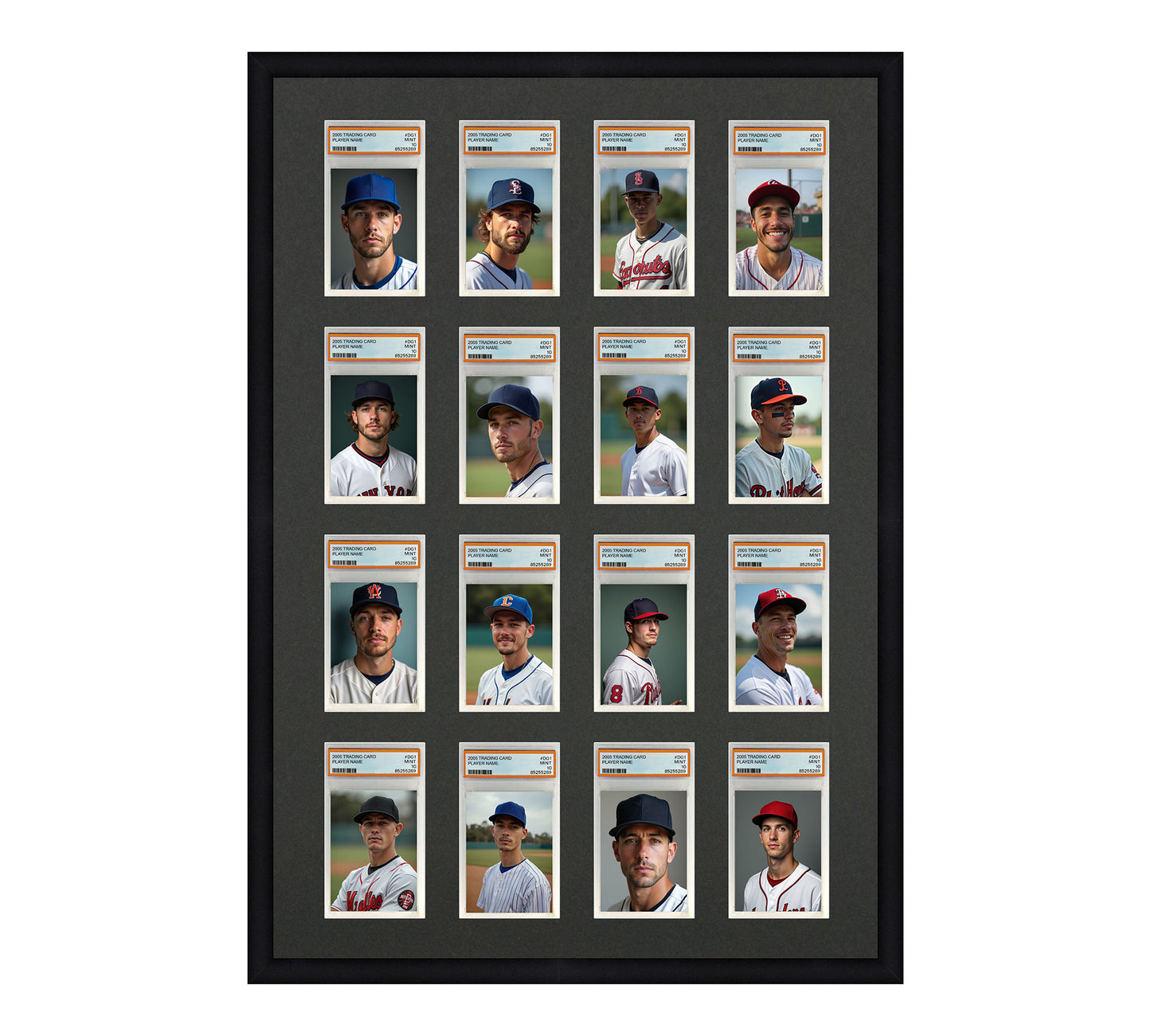 Card Frame Display - 16 Openings for PSA Graded Slabs