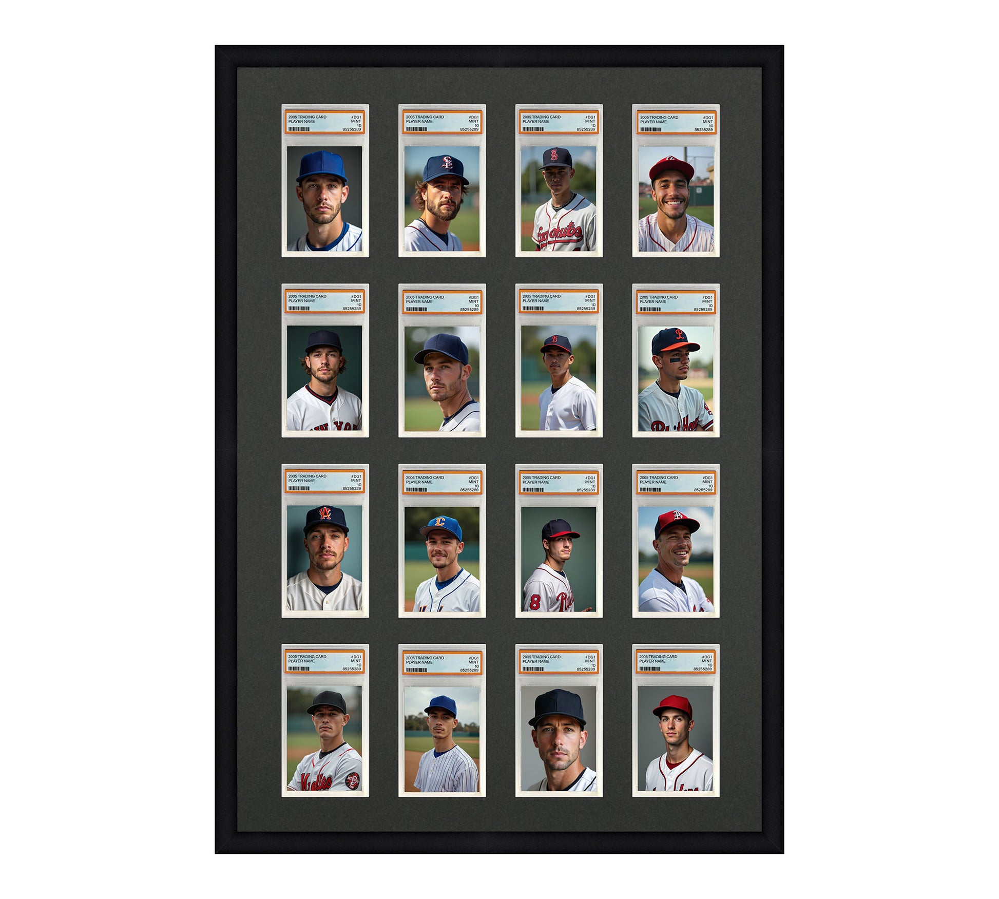 Card Frame Display - 16 Openings for PSA Graded Slabs Card Frame Shop Card Frame Display - 16 Openings for PSA Graded Slabs Card Frame Shop