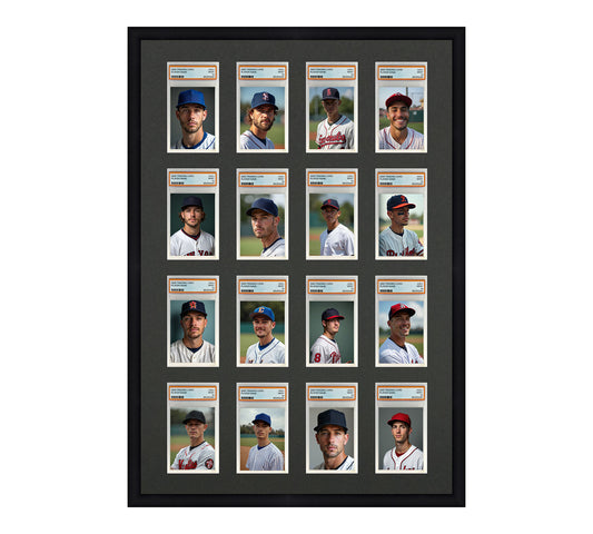 Card Frame Display - 16 Openings for PSA Graded Slabs