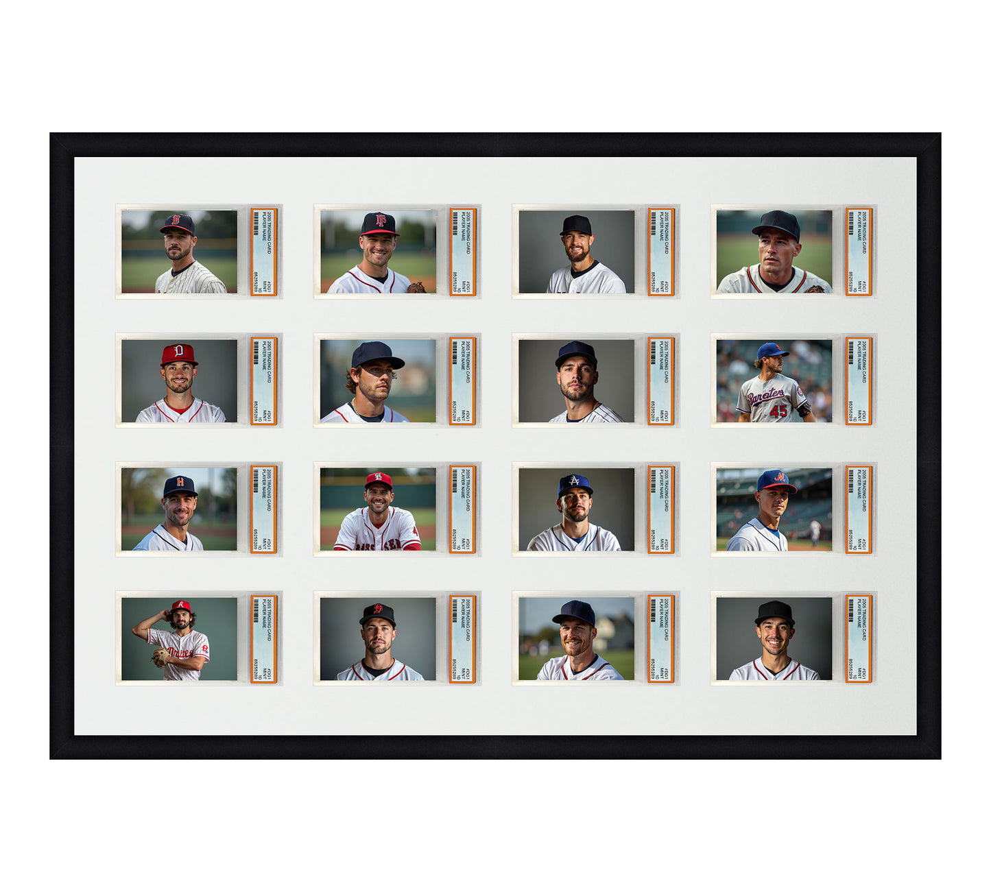 Card Frame Display - 16 Openings for PSA Graded Slabs