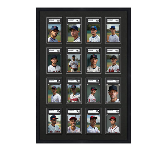 Card Frame Display - 16 Openings for SGC Graded Slabs